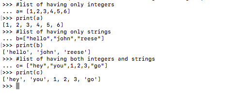 List Data Type