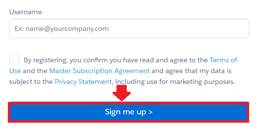 Salesforce Developer Account Registration Conformation