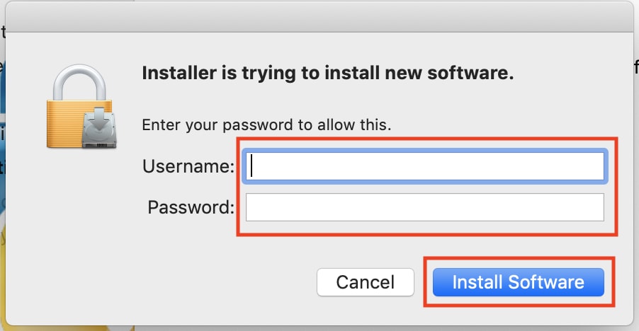 Install software