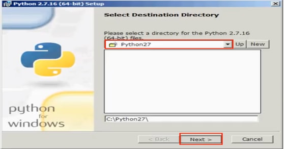 Python Desination Dictionary
